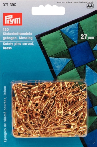 PRYM - Sækerhetsnålar 27 mm, 120 st Guld