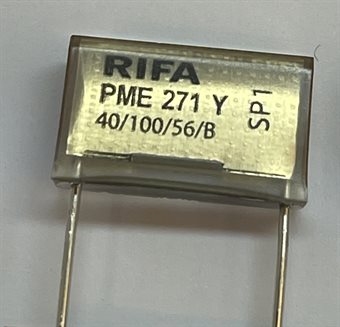 Kondensator RIFA 0,015uF 2 Skyddskondensator 250V 1kVDC, passar fotpedal BERNINA RECORD