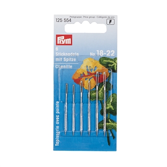 PRYM - Tapisseri / Brodernålar Chenilj vass spets No. 18-22 blanda