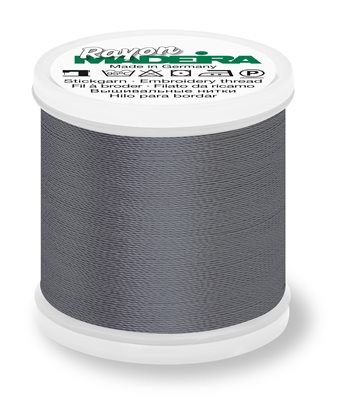 MADEIRA RAYON 40 200M - gun metal grey