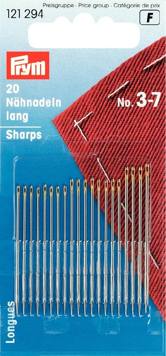 PRYM - Handsy nåler sharps blanda no.3-7 med 20 st