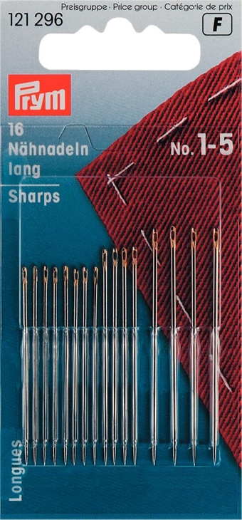 PRYM - Handsy nåler sharps blanda no.1-5 med 16 st