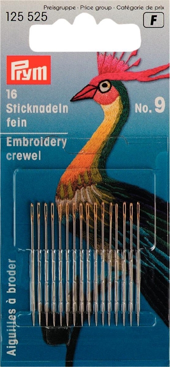 PRYM - Fina broderi nåler No. 9 16 st