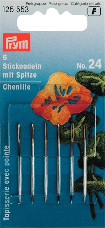 PRYM - Tapisseri / Brodernålar Chenilj vass spets No. 24 37x0,80mm