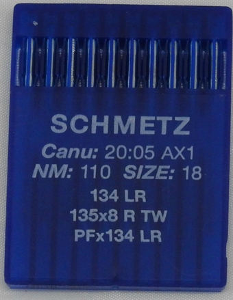 Schmetz nål 134 LR læder 110/18 10-pack 135x8 R
