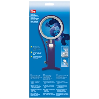 PRYM - Førstoringsglas med LED og roterbart glas (PLAST)