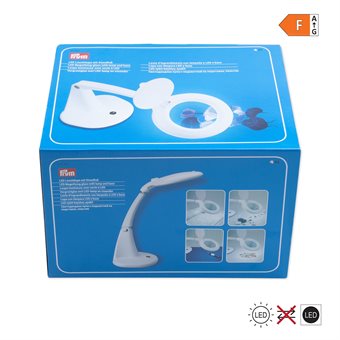 PRYM - Førstoringsglas med LED lampe står på bord Ø 9,5 (GLAS)