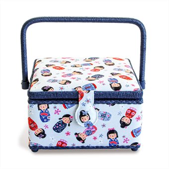 PRYM - Sewing basket M Kokeshi 23x23x14 cm