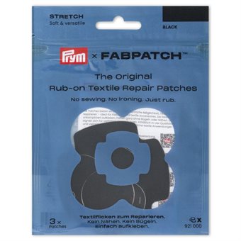 Prym Rub-on Patch Stretch Black 3 pcs
