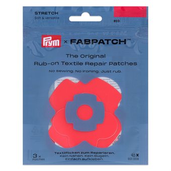 Prym Rub-on Patch Stretch Red 3 pcs