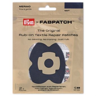 Prym Rub-on Patch MERINO 2-pc Navy 6,6x8,8 3,5x3,5 cm