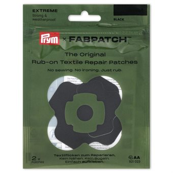 Prym Rub-on Patch EXTREME 2 pc Black 7x7, 5x5 cm