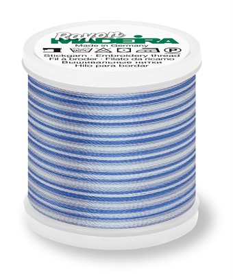 MADEIRA RAYON Ombré 40 200M - pastel blues