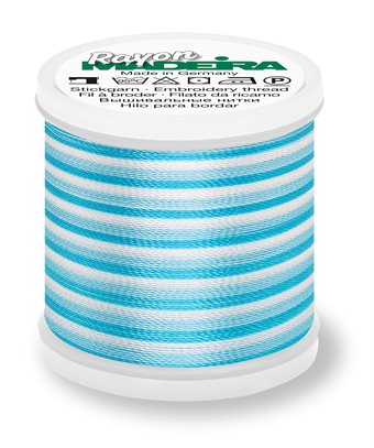MADEIRA RAYON Ombré 40 200M - teal blues