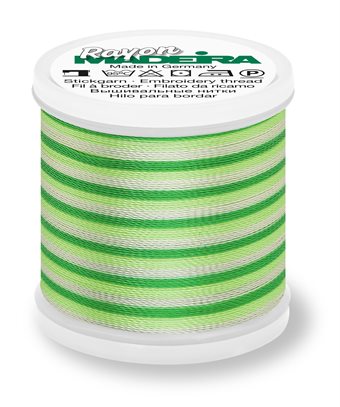 MADEIRA RAYON Ombré 40 200M - bright greens