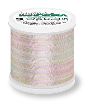 MADEIRA RAYON Multicolor 40 200M - baby pink / pink / mint