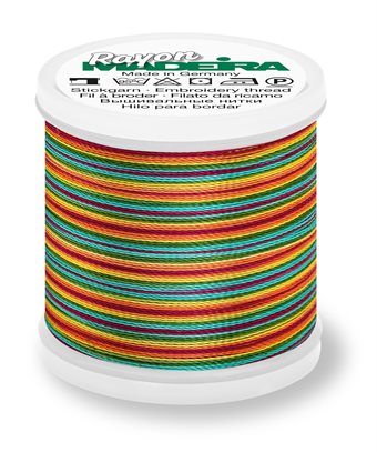 MADEIRA RAYON Multicolor 40 200M - lav / red / yellow / green