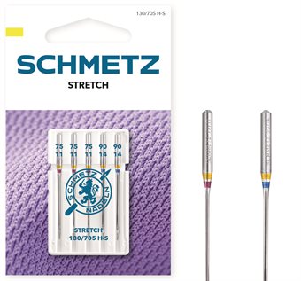 Schmetz Stretcnål 130/705 H-S 75-90 3x75,2x90 5-pack