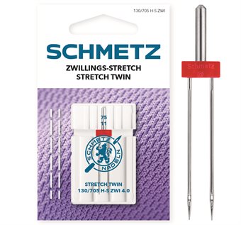 Schmetz tvillingnål stretch 4,0mm/75 1-pack