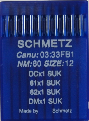 Schmetz nål DCx1 SUK Ball Point Overlock 80 03:33FB1 81X1/82X1/DMX1 10-pack