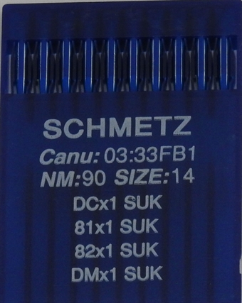 Schmetz nål DCx1 SUK Ball Point Overlock 90 03:33FB1 81X1/82X1/DMX1 10-pack