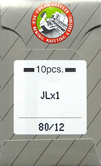 Organ Needle 10-pack 2053 SINGER JLx1 / BLx2N grovlek 80/12