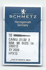 Schmetz 90/14 206x13 SY2029 HPx13, - Passar bland annat SINGER 319K & 320K