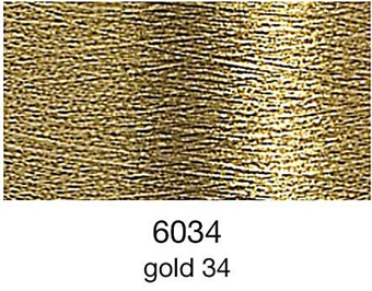 MADEIRA Heavy Metal 50% Polyester/50% Metalliserad Polycester. 6034 Gold 34, 200M