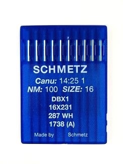 Schmetz 1738/287WH, DBXF2 læder 100/16 10-pack