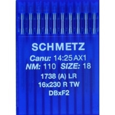 Schmetz 1738/287WH, DBXF2 læder 110/14 10-pack