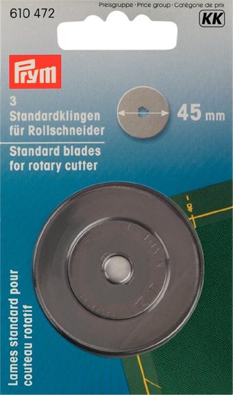 PRYM - Knivblad til rullekniv 45 mm 3-pack