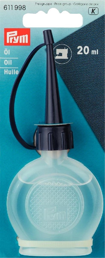 PRYM - Olje for symaskiner / plastflaska med sprutmunstycke 20 ml
