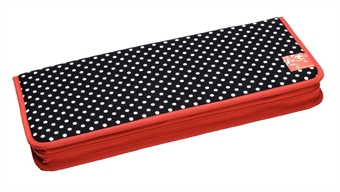 PRYM - POLKA DOTS Mapp for stickor SVART/VIT 20 x 43 cm