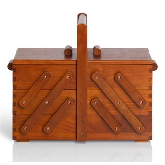 PRYM - Sykorg MEDIUM TRÆ MØRK 36x28x19 cm