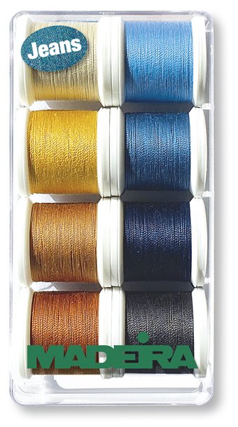 MADEIRA AEROFIL 35 JEANS, 35, 8 spolar á 100M