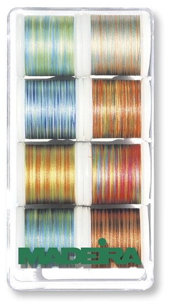 MADEIRA Brodyrtråd MULTI POLYNEON No.40 9845, 8 spolar á 200M