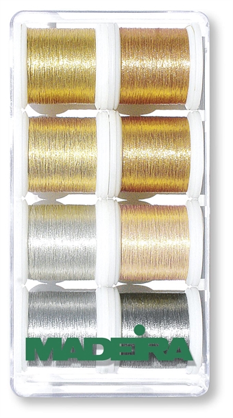 MADEIRA Brodyrtråd METALLIC SOFT No.40 9842, 8 spolar á 200M