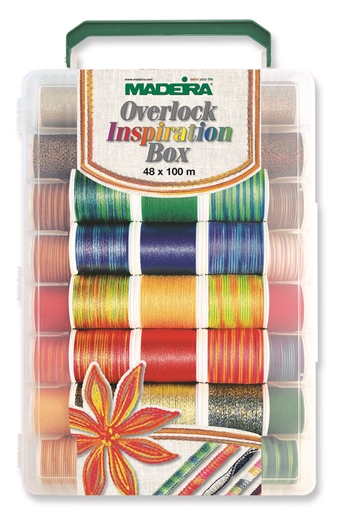 MADEIRA Overlock Boks 20 st Decora færger, 20 st Cotona færger & 8 st Glamour Færger