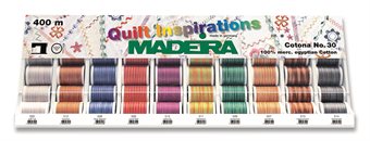 Madeira - Brodyrtråd Cotona 400M Display 10 MultiFærger 50