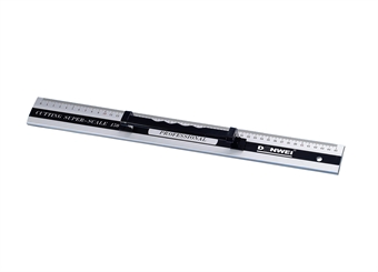 Linjal 45 cm Aluminium med handtag, bredd 50 mm