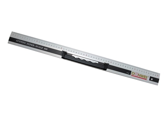 Linjal 60 cm Aluminium med handtag, bredd 50 mm