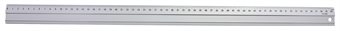 Aluminium linjal 60 cm, bredd 35 mm. Gummi på baksidan så den ligger stadigt