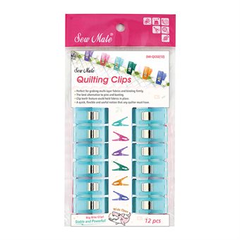 Sew Mate DW-QC0212BLUE Quiltning Clips 12 st, små - 3,0 cm
