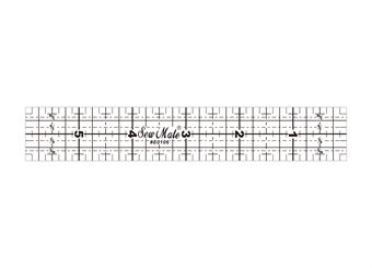 Sew Mate Quilting linjal 1"x6" Inch