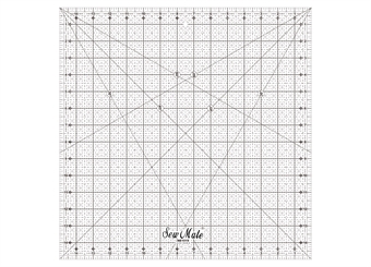 Sew Mate Quilting linjal 15"x15" Inch