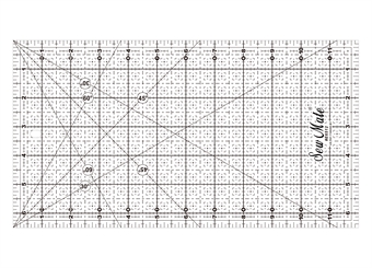 Sew Mate Quilting linjal 6,5" x 12" Inch