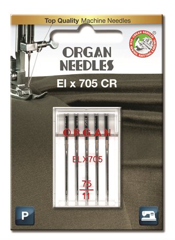 Organ Needle ELx705 Chromium 75 5-pack
