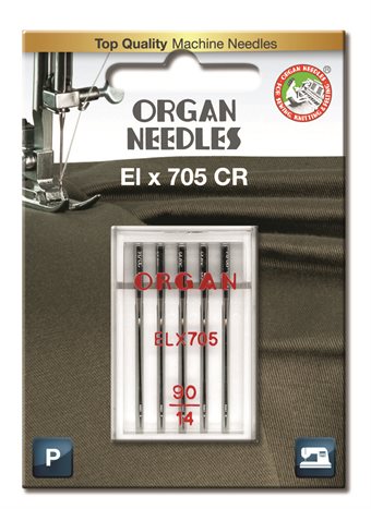 Organ Needle ELx705 Chromium 90 5-pack