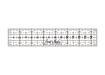 Quiltning linjal 3 x 15 cm