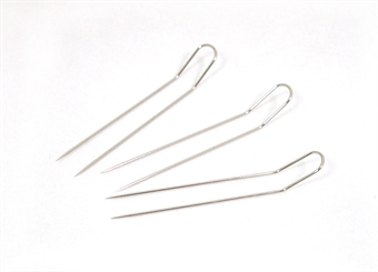 Gaffel pin 35 st 0,55x40,8mm e dubbla nålarna kan hålla hala tyger på plats